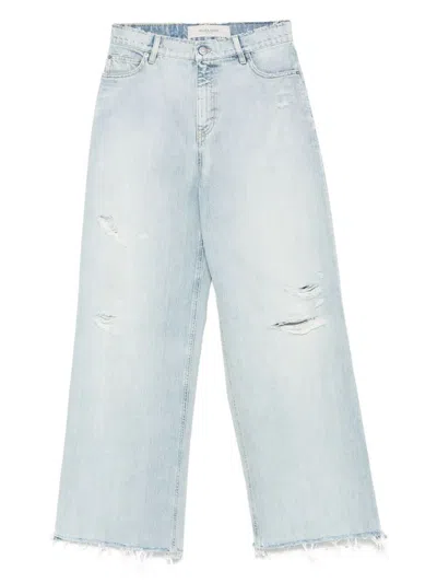 GOLDEN GOOSE LIVED-IN DENIM EFFECT BOYFRIEND JEANS