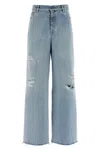 Golden Goose Distressed Denim Trousers Frayed Hem