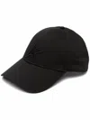 Golden Goose Black Baseball Cap In Black