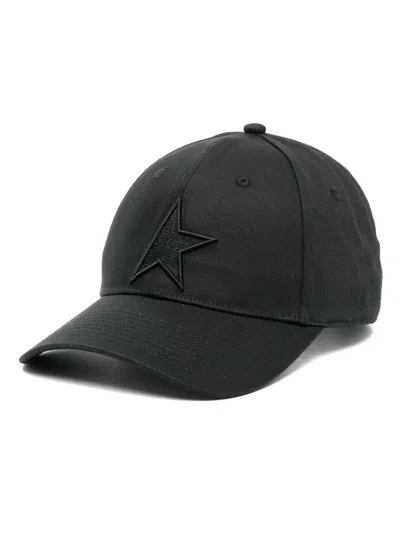 Golden Goose Logo Baseball Cap In Black