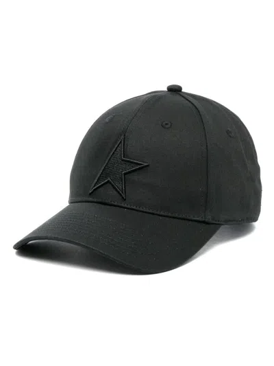 Golden Goose Logo Baseball Cap In Black