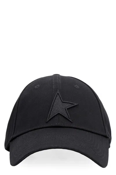 Golden Goose Logo Baseball Cap In Black