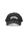 Golden Goose Logo Baseball Cap In Gray