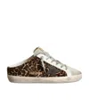 Golden Goose Womens Dk.brn Com Superstar Sabot 80189 Leather Trainers In Multicolor