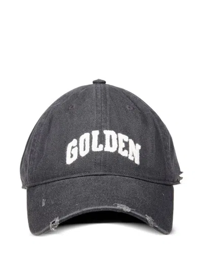 GOLDEN GOOSE GOLDEN GOOSE LOGO COTTON BASEBALL CAP