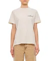 Golden Goose White Crewneck T-shirt With Logo Lettering On The Front In White