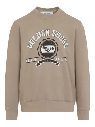 GOLDEN GOOSE LOGO COTTON SWEATSHIRT