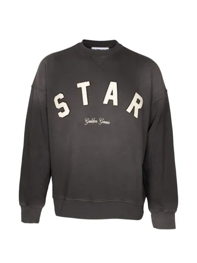 Golden Goose Deluxe Brand Star Oversized Sweatshirt In Gray