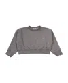 Golden Goose Logo Crew-neck Sweatshirt In Gray
