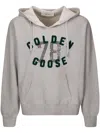 Golden Goose Grey Hoodie With Logo In 灰色