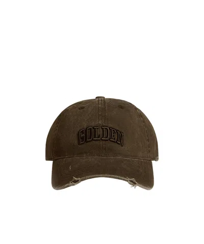 Golden Goose Logo Hat In Green