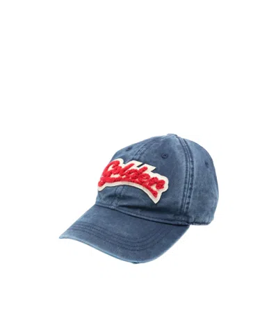 Golden Goose Logo Hat In Navy