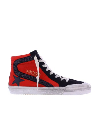 Golden Goose Logo High-top Casual Shoes In Black