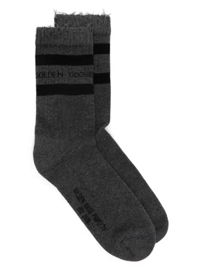 Golden Goose Logo-jacquard Socks In Multi