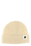 Golden Goose Knit Label Beanie With Turn-up Brim