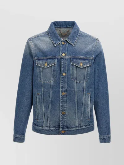 GOLDEN GOOSE LOGO PATCH DENIM JACKET