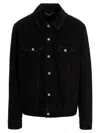Golden Goose Vintage-effect Black Denim Jacket In Black