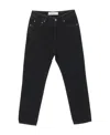 Golden Goose Logo-patch Straight-leg Jeans In Black