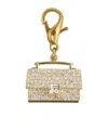 Golden Goose Crystal-embellished Venice-bag-charm Keyring In Nude