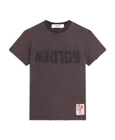 Golden Goose Logo-print Cotton T-shirt In Black