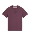 Golden Goose Crew Neck Graphic Print Straight Hem In Red