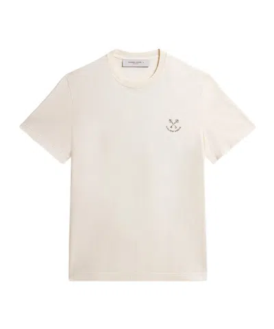 Golden Goose Logo-print Cotton T-shirt In White