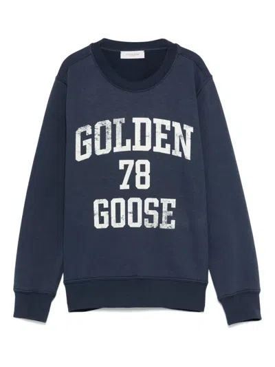 GOLDEN GOOSE LOGO-PRINT CREW-NECK SWEATSHIRT