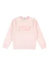 Golden Goose Logo-print Fleece Sweatshirt In Pink