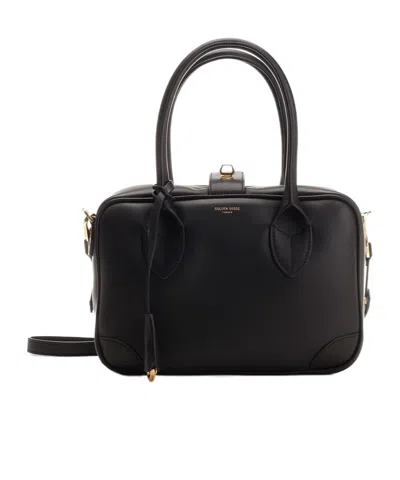 GOLDEN GOOSE GOLDEN GOOSE DELUXE BRAND LOGO PRINTED ZIPPED TOTE BAG
