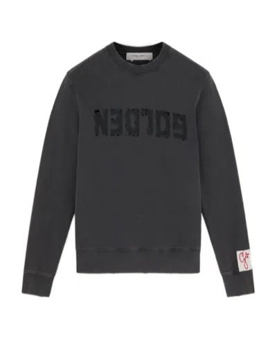 GOLDEN GOOSE GOLDEN GOOSE DELUXE BRAND LOGO PRINTED CREWNECK SWEATSHIRT
