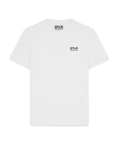 GOLDEN GOOSE GOLDEN GOOSE DELUXE BRAND LOGO PRINTED CREWNECK T-SHIRT