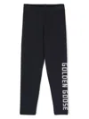 Golden Goose Logo-print Stretch Trousers In Blue