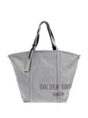 Golden Goose Soft Textured Grey Shoulder Bag With Versatile Carrying Options In Gray