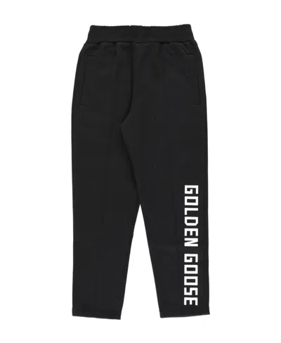 Golden Goose Logo-print Track Pants In Black