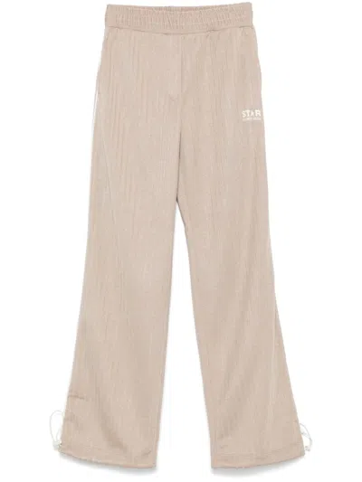 Golden Goose Star Pull-on Track Joggers In Pale Khaki Papyrus