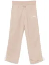 Golden Goose Logo-print Track Pants In Neutrals