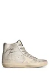 Golden Goose France Classic Sneakers In Silver White/white/silver
