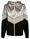 Golden Goose Lens Patchwork Jacket In Black/white