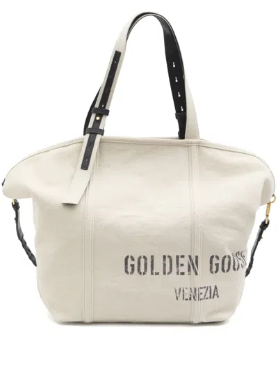 GOLDEN GOOSE LOGO SHOPPING BAG