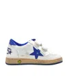 Golden Goose White June Sneakers For Kids With Star And Logo In White