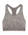 Golden Goose Logo-underband Racerback Crop Top In Gray