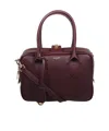 Golden Goose Logo-stamp Leather Tote Bag In Red
