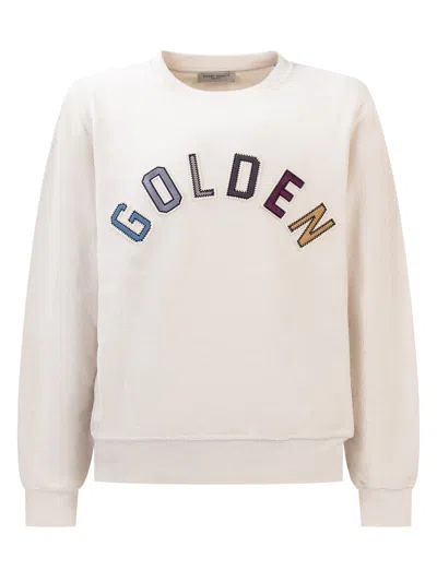 Golden Goose Kids' Logo Sweatshirt In Artic Wolf/multicolor