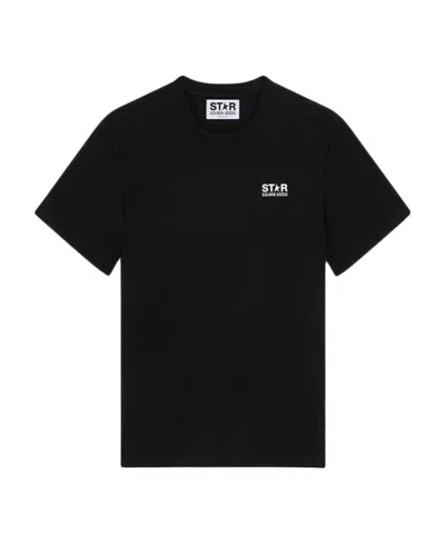 Golden Goose Men Logo Print T-shirt In Black