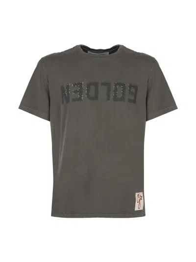 Golden Goose Logo T-shirt In Black