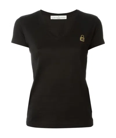 Golden Goose Logo T-shirt In Black