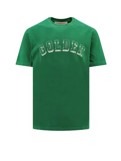 Golden Goose Logo T-shirt In Green