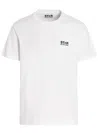 Golden Goose Logo Print Cotton T-shirt In White/black
