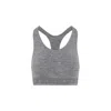 Golden Goose Logo-underband Racerback Crop Top In Melange Grey