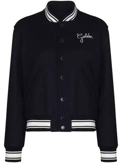 GOLDEN GOOSE GOLDEN GOOSE LOGO WOOL BOMBER JACKET
